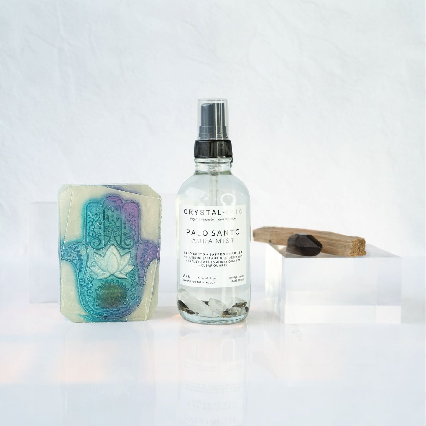 Palo Santo Cleansing Bundle - Crystal+Irie