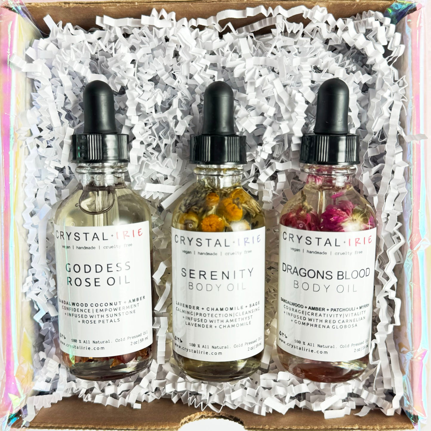 Discovery Mini Body Oil Trio - Crystal+Irie
