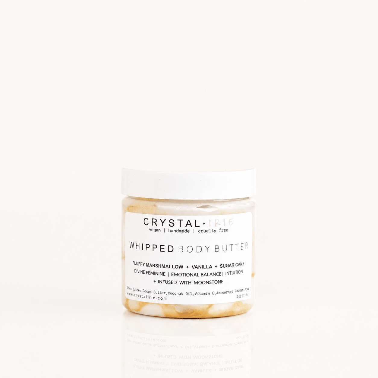 Marshmallow + Vanilla + Sugar Cane Shimmer Body Butter - Crystal Irie