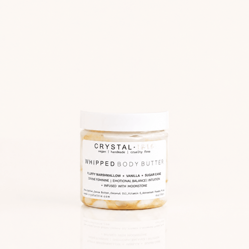 Marshmallow + Vanilla + Sugar Cane Shimmer Body Butter - Crystal Irie