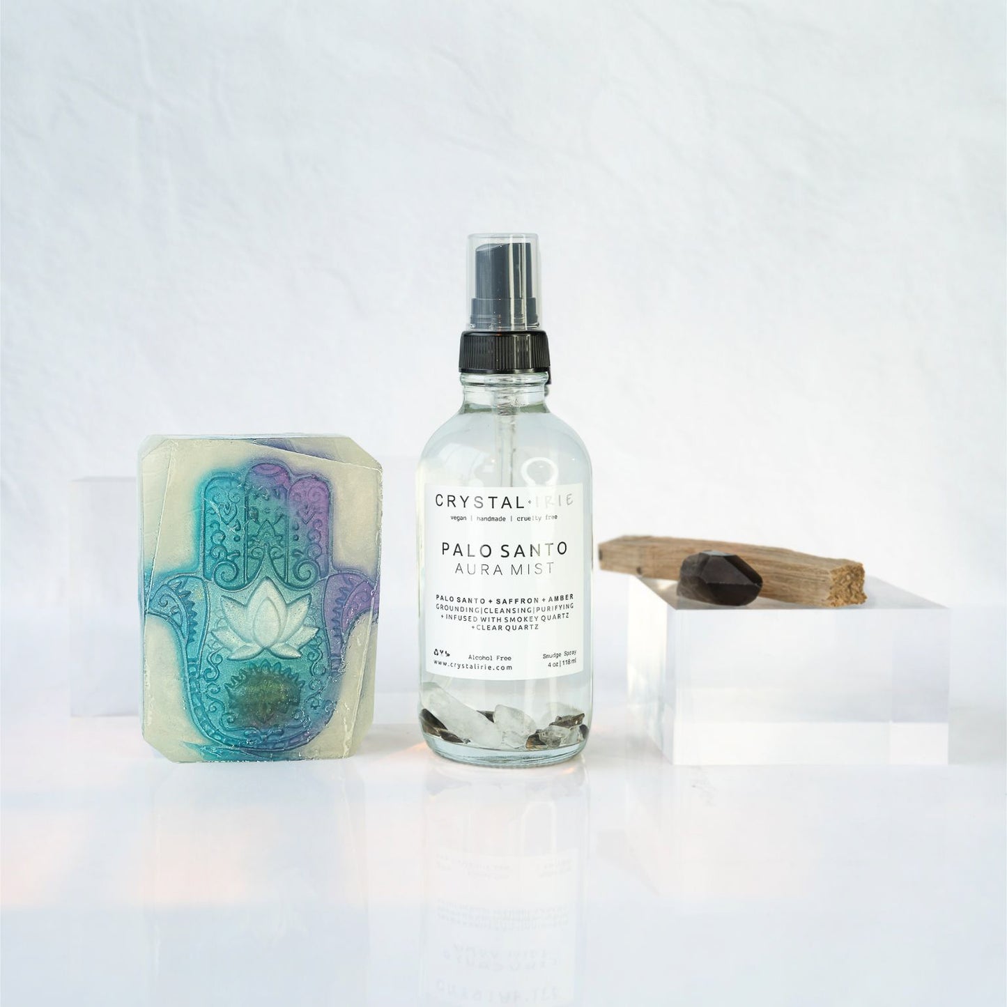Palo Santo Cleansing Bundle - Crystal+Irie