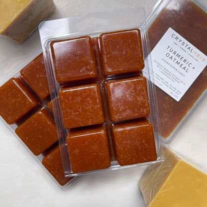 Turmeric + Oatmeal Sugar Scrub Cubes