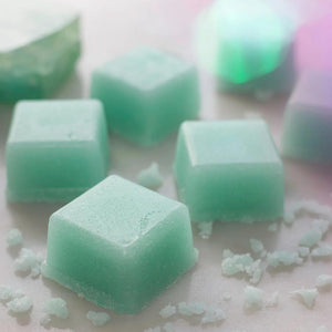 Green Tea + Cucumber Sugar Scrub Cubes